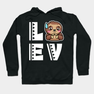 Cute love sloth t shirt funny sloth lover gifts for kids Hoodie